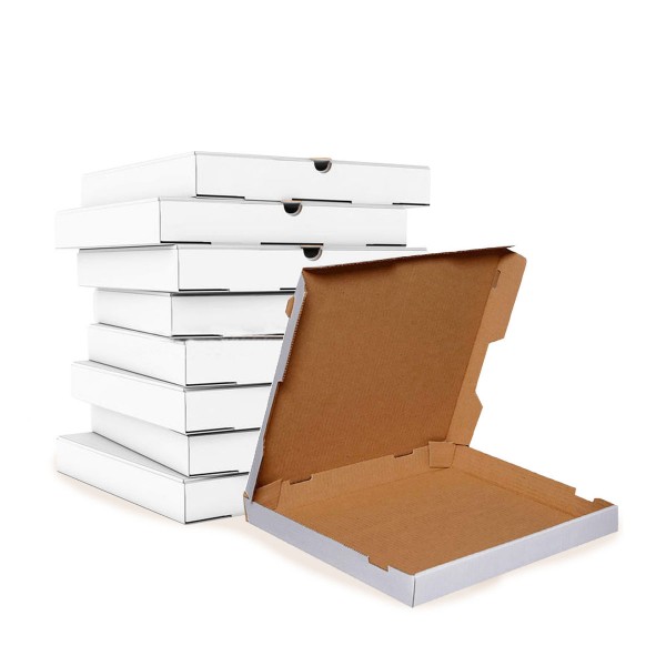 Prigo 33X33X4 cm Büyük Boy Beyaz Pizza Kutusu 25 Adet