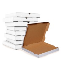 Prigo 42x42x4 cm Jumbo Boy Beyaz Pizza Kutusu 50 Adet