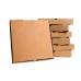 Prigo 33X33X4 cm Büyük Boy Esmer Pizza Kutusu 100 Adet