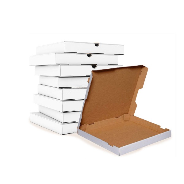 Prigo 28x28x4 cm Orta Boy Beyaz Pizza Kutusu 100 Adet