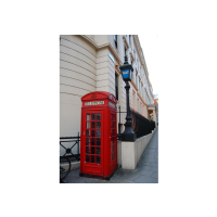 Prigo Şehir Manzaraları Serisi Telefon Kulübesi-2 50x70 cm Dijital Baskı Fotoblok Tablo