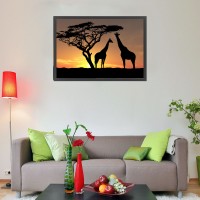 Prigo Hayvanlar Serisi Afrika 50x70 cm Dijital Baskı Fotoblok Tablo