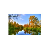 Prigo Doğa Manzaraları Serisi Nehir 50x70 cm Dijital Baskı Kanvas Tablo