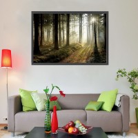 Prigo Doğa Manzaraları Serisi Orman-3 50x70 cm Dijital Baskı Kanvas Tablo