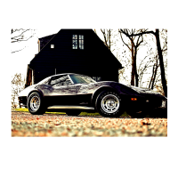 Prigo Araçlar Serisi Araba-4 50x70 cm Dijital Baskı Kanvas Tablo