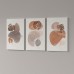 Prigo Boho Bohem Art Serisi-3 50x70 cm Dijital Baskı 3 lü Kanvas Tablo