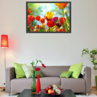 Prigo Doğa Manzaraları Serisi Çiçekler 70x100 cm Dijital Baskı Kanvas Tablo
