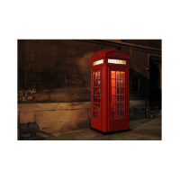 Prigo Şehir Manzaraları Serisi Telefon Kulübesi 70x100 cm Dijital Baskı Kanvas Tablo